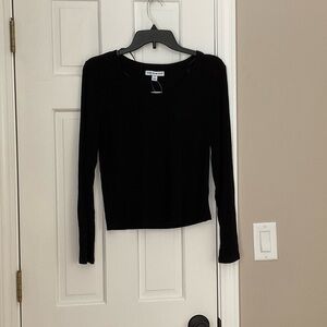 And Now This Black Long Sleeve Blouse